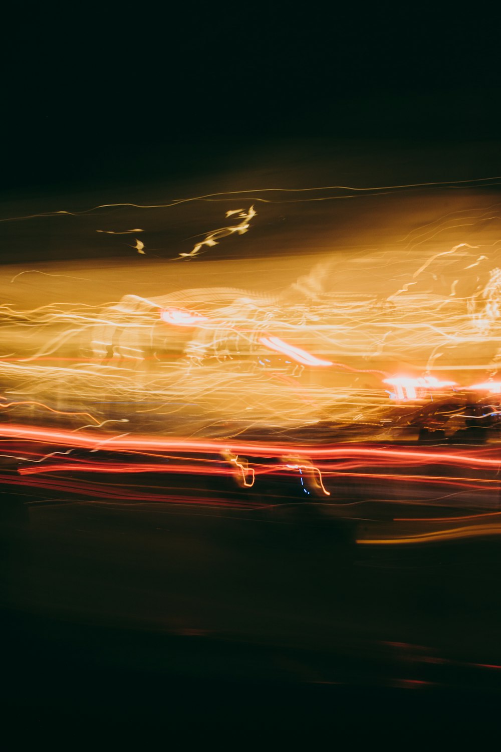 time lapse photography of cars on road during night time