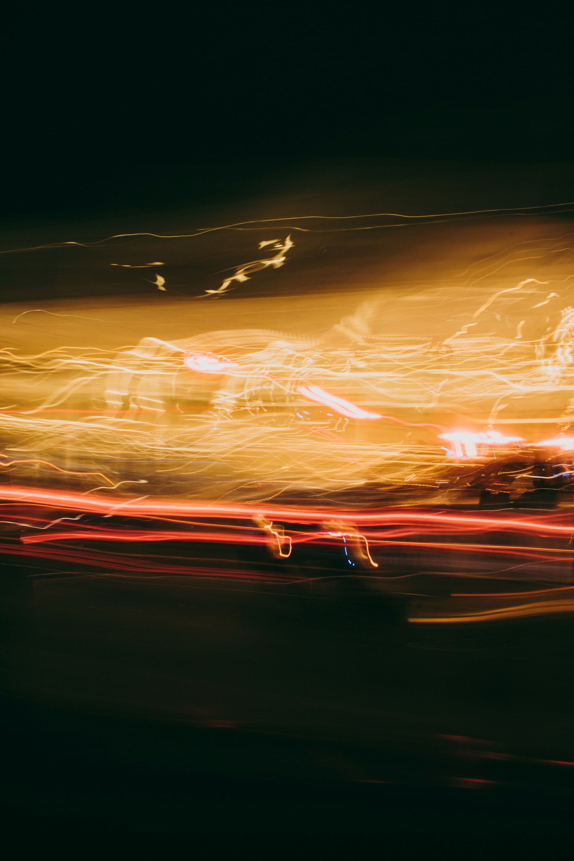 time lapse photography of cars on road during night time