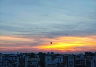 Illustration of a fiery phoenix rising over a golden cityscape.