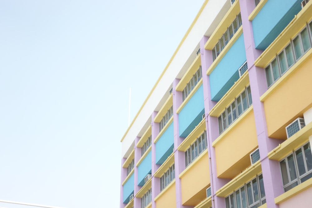 yellow and green concrete building