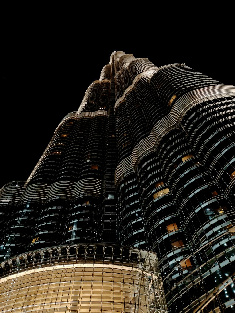 brown and black building during nighttime