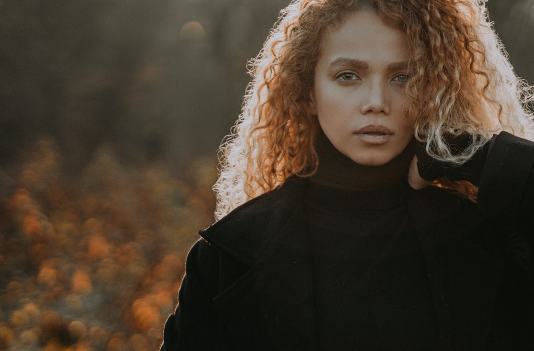 woman in black turtleneck shirt