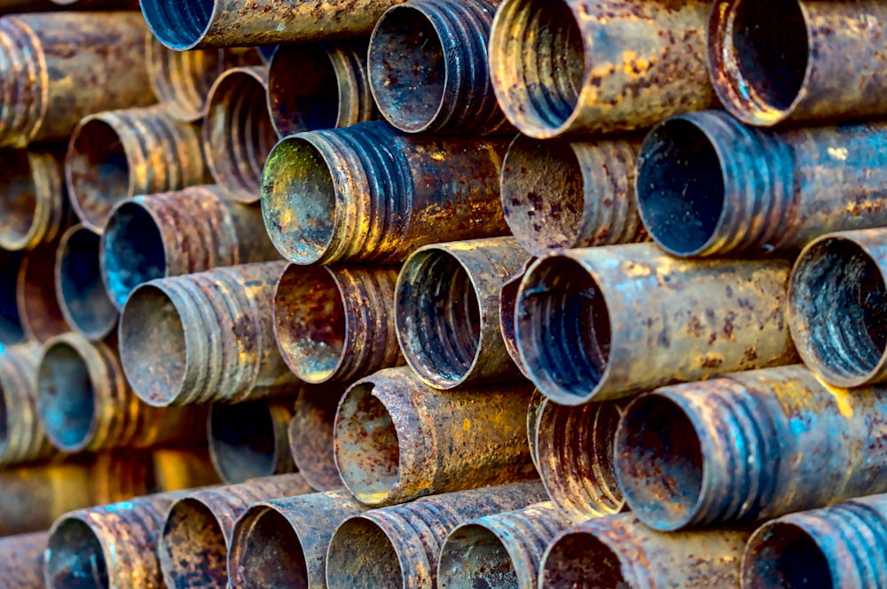 brown wooden tree logs in close up photography