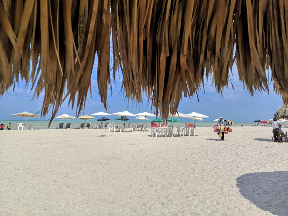 Menschen am Strand tagsüber