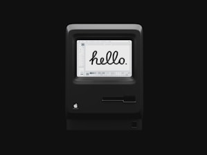 black and white digital device