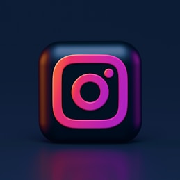 blue and red square logo instagram social