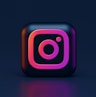 blue and red square logo instagram social