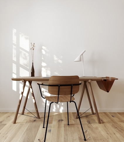 brown wooden table and chairs