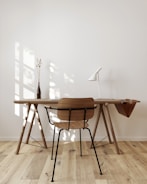 brown wooden table and chairs