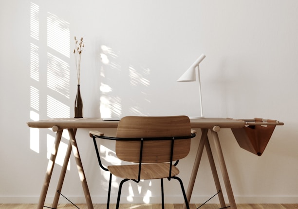 brown wooden table and chairs