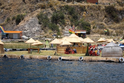 A relaxing beach setting along Lake Tanganyika.