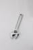 silver steel tool on white surface