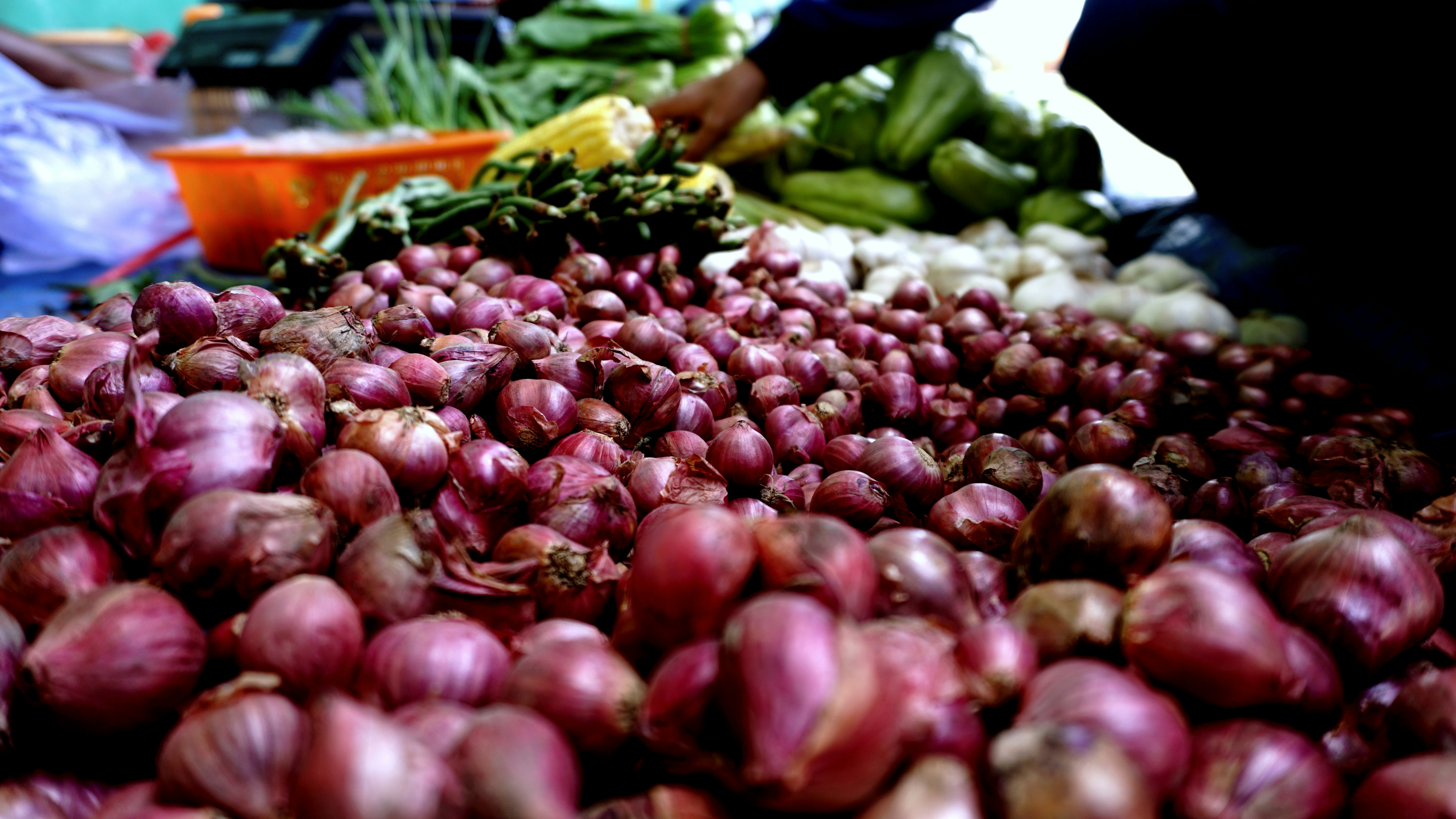 Onions selled in Traditional Market