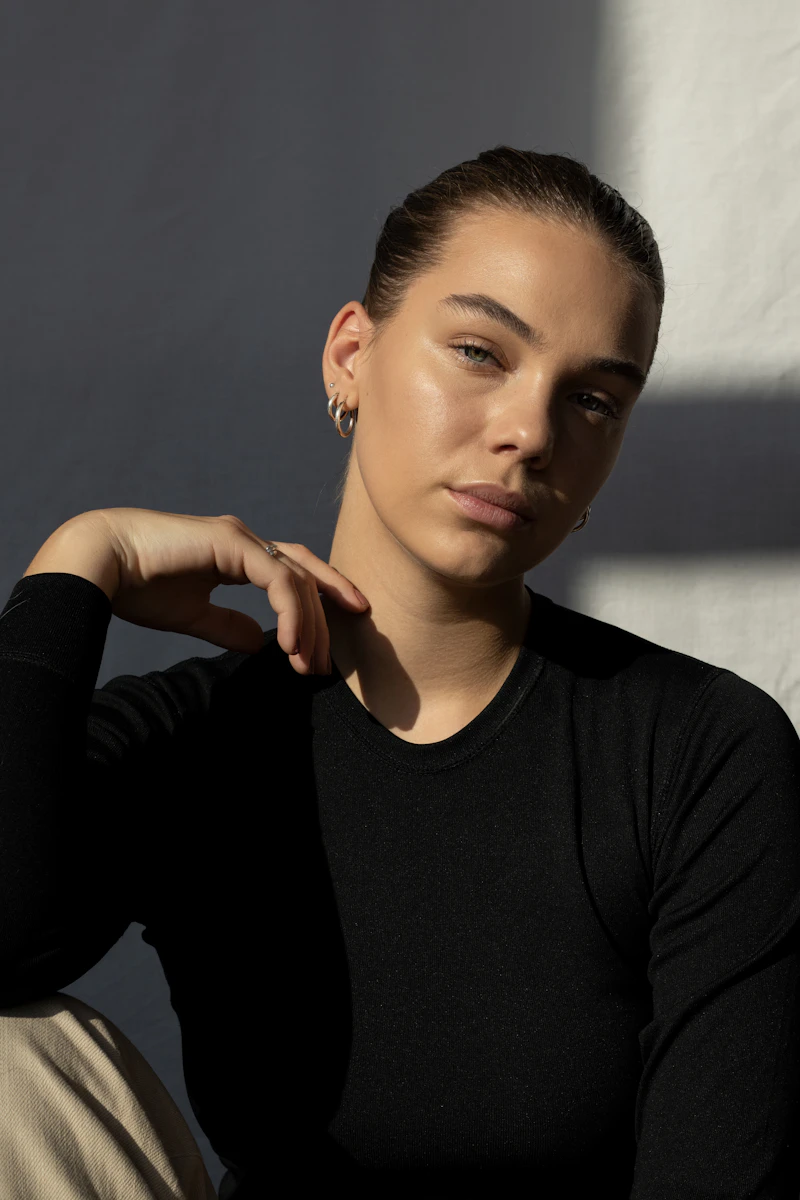 Portrait with glowing skin