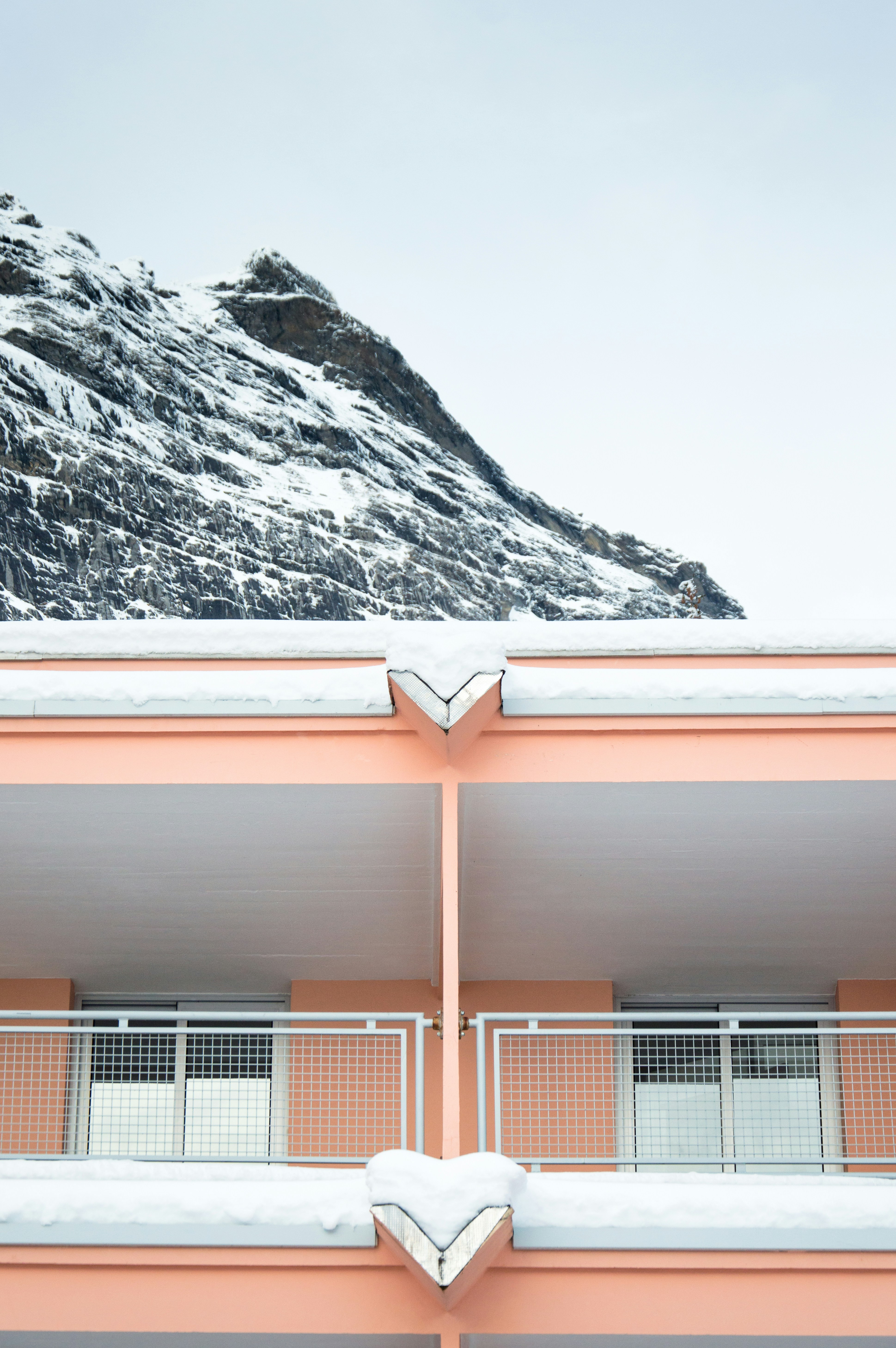 snow covered mountain during daytime