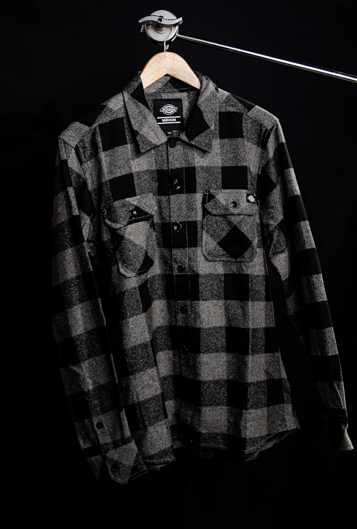 Buffalo Check Flannel in Black / Grey