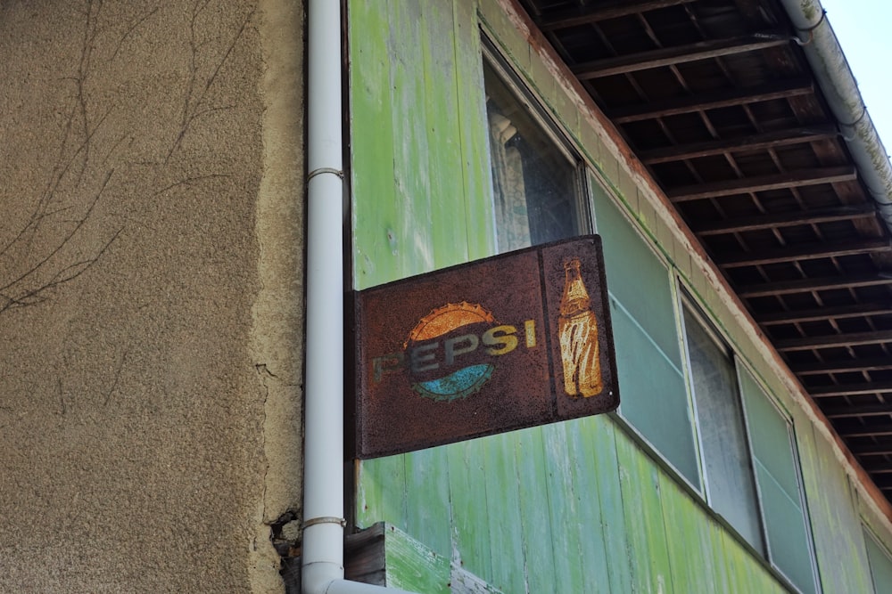 green and brown wooden door