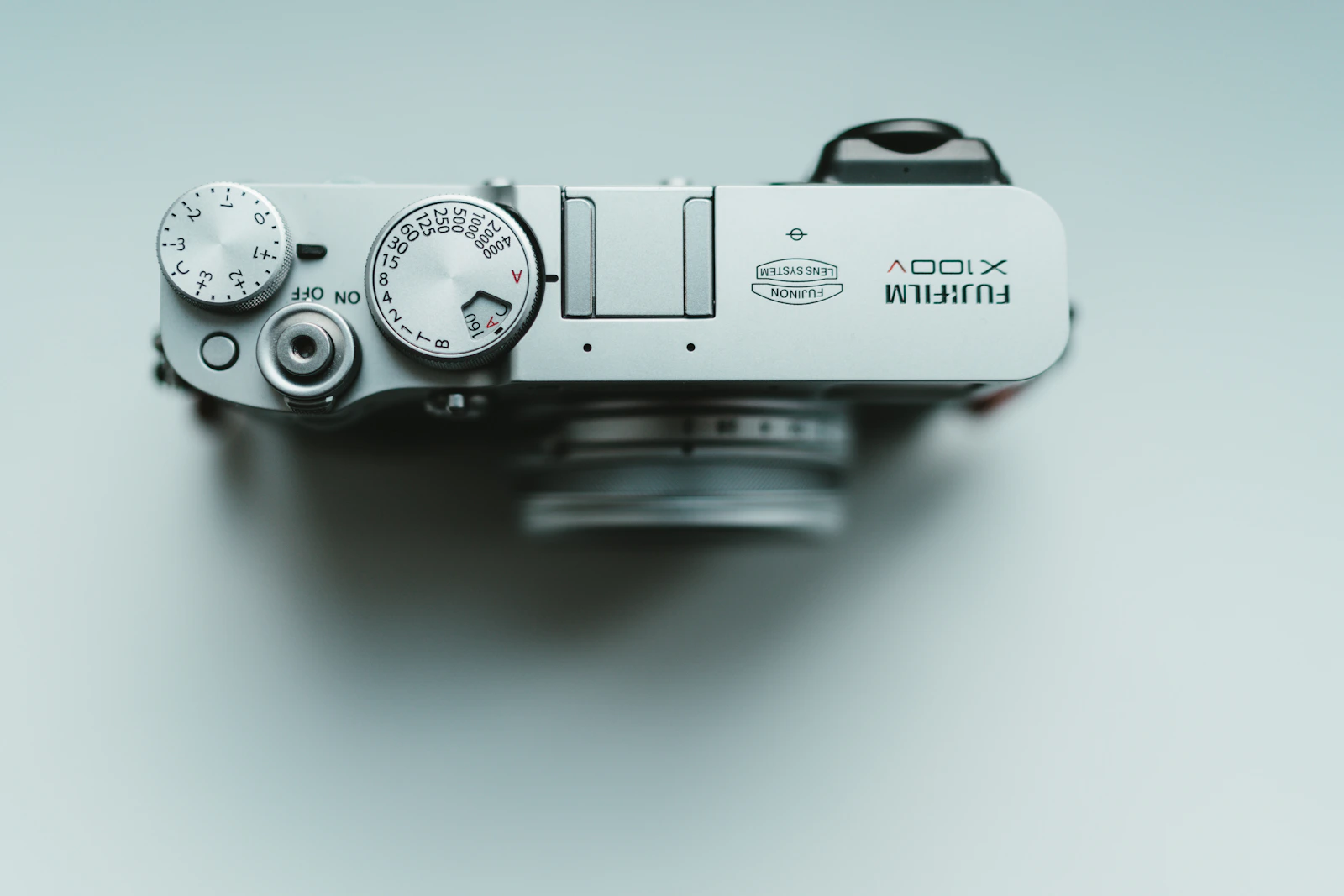 Fujifilm X100V top plate dials
