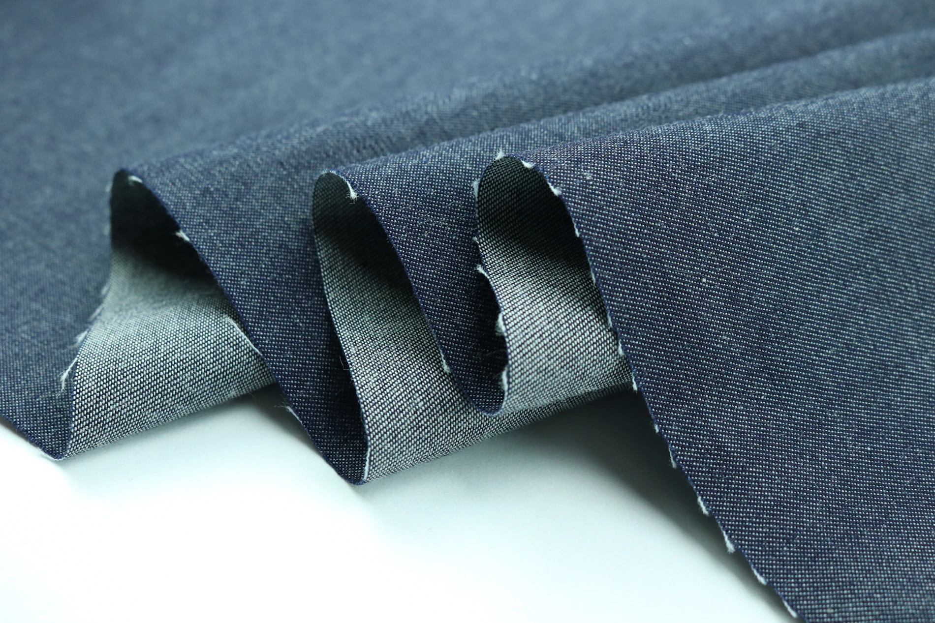 Close texture of indigo denim fabric