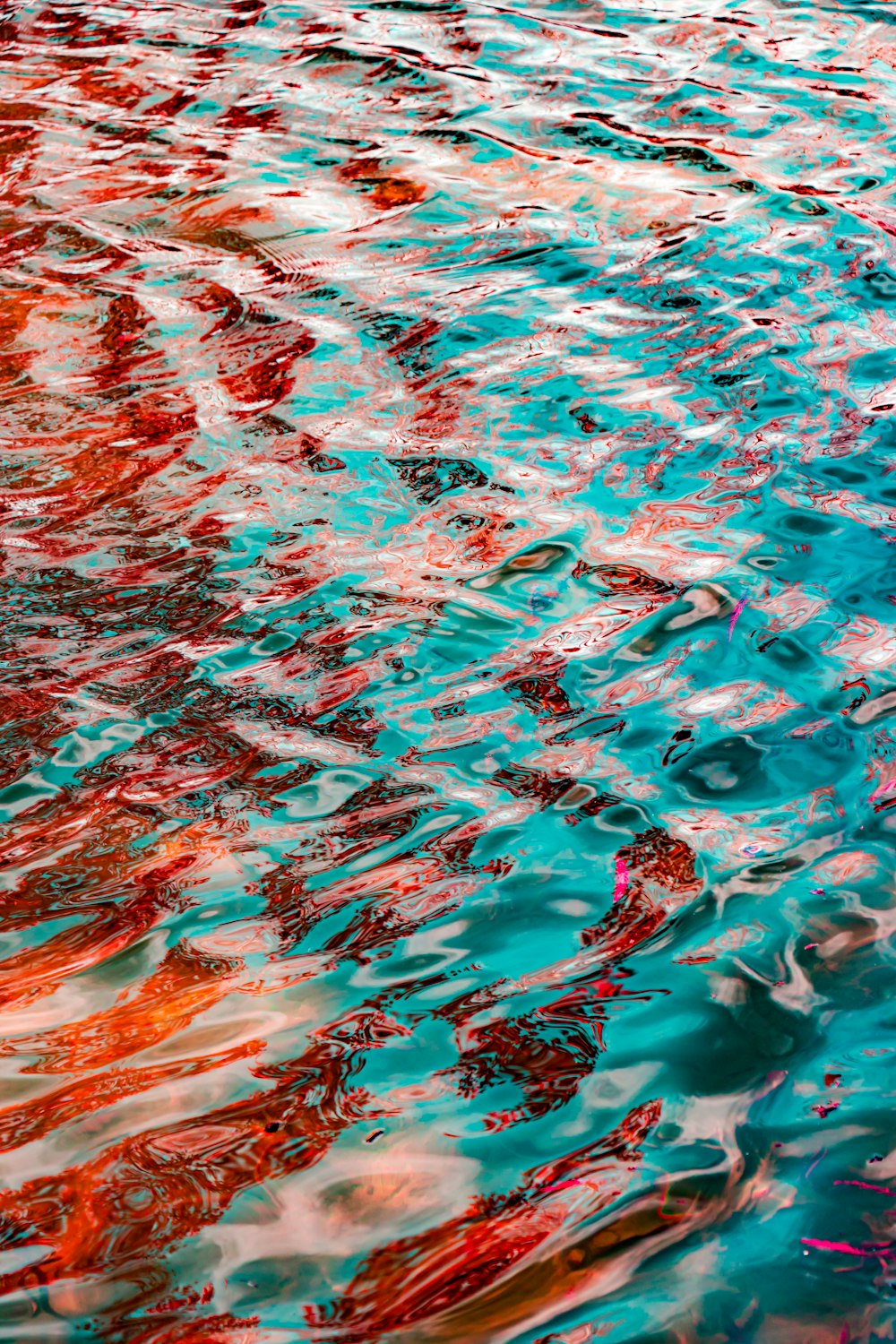 blue and white water during daytime