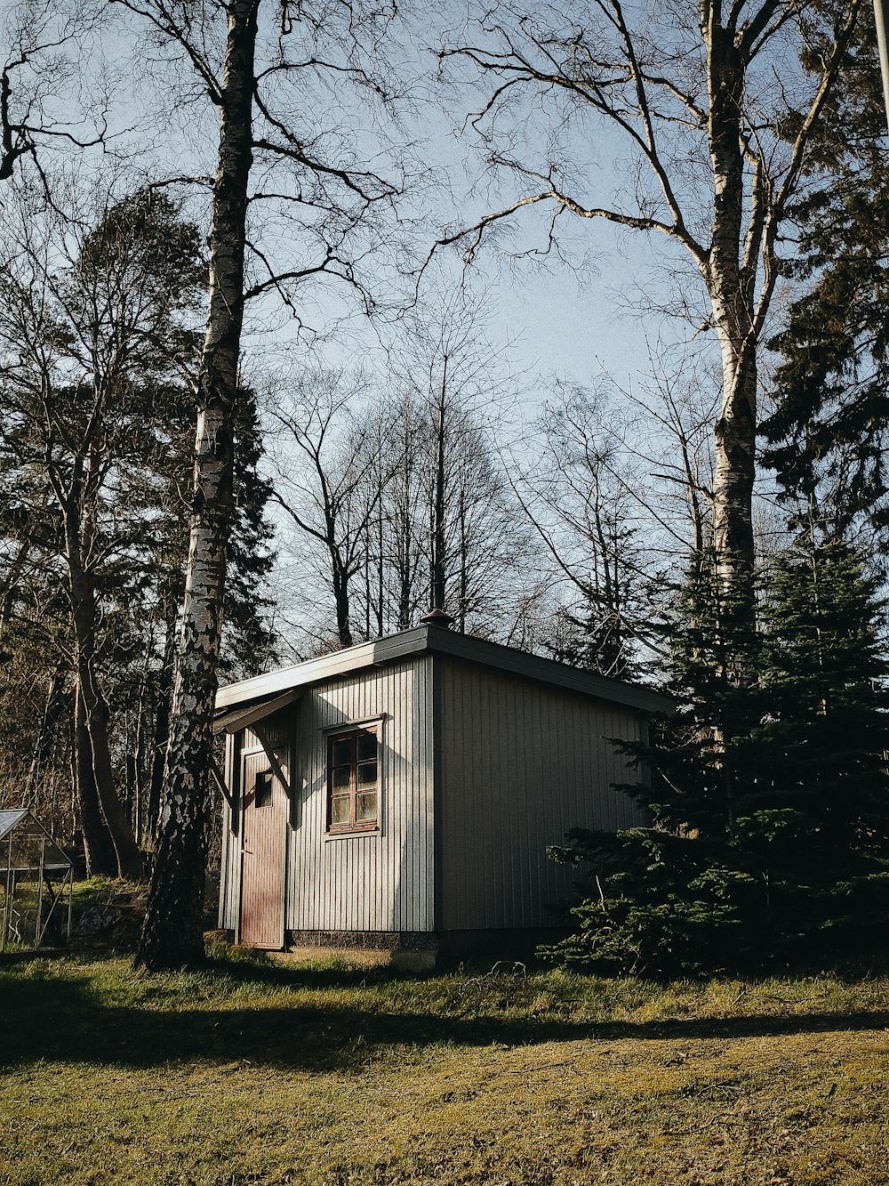 white wooden house near trees during daytime