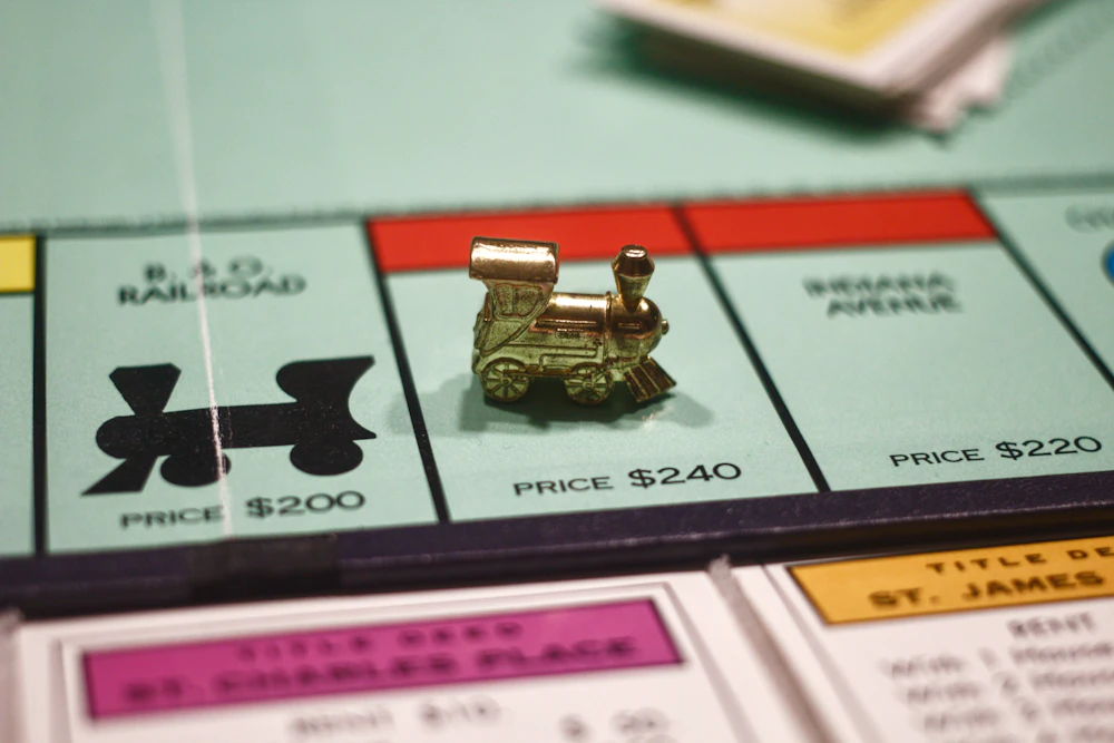 Boîtes de jeux de société empilées