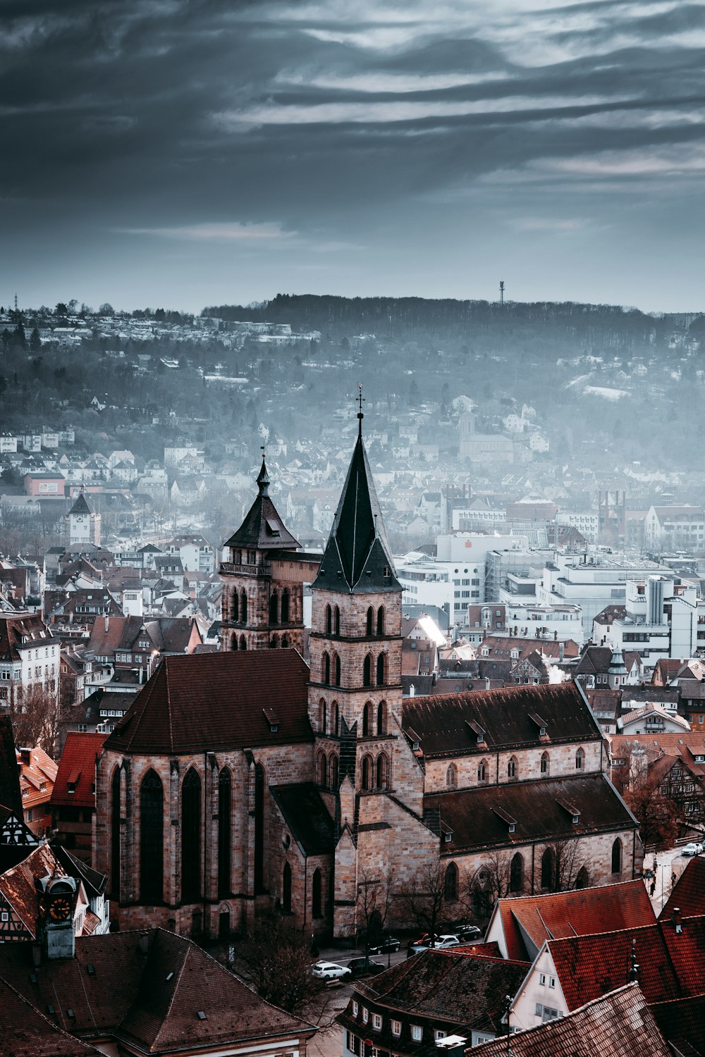 Vue aérienne des bâtiments de la ville pendant la journée