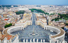 aerial view of the Vatican, Rome