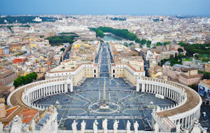 aerial view of the Vatican, Rome
