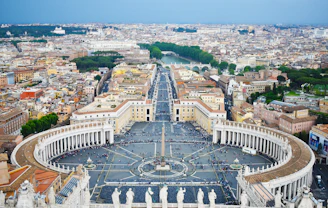 aerial view of the Vatican, Rome