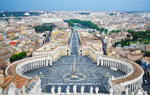 aerial view of the Vatican, Rome