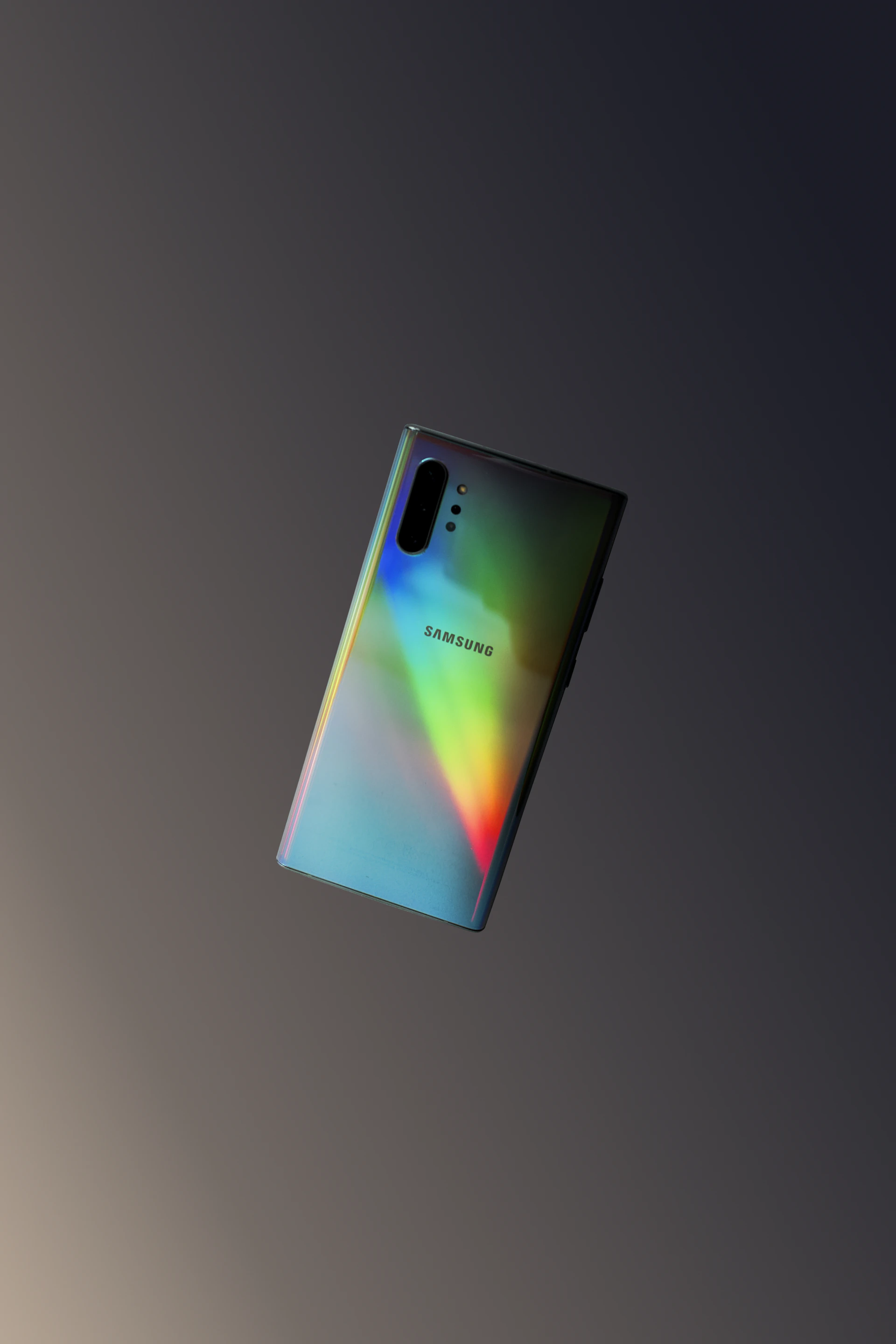A sleek Samsung Galaxy A55 5G smartphone displayed with a glowing cyan and dark navy background, highlighting its modern design and 5G capability.