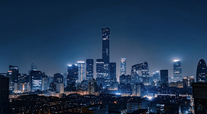 paisaje urbano de noche