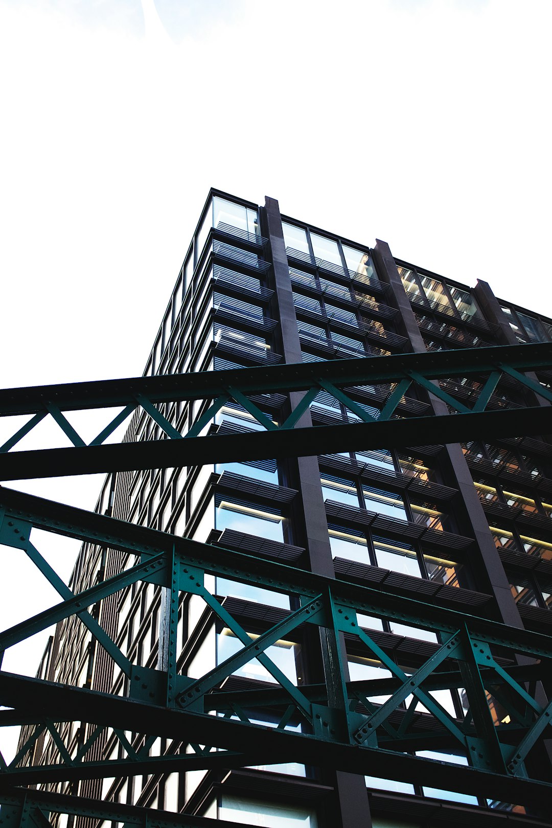 green and black concrete building