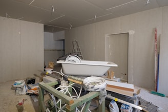 white and blue hospital bed