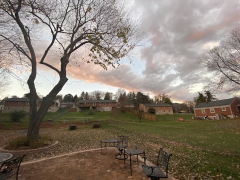 Family enjoying outdoor space in a modern residential neighborhood.