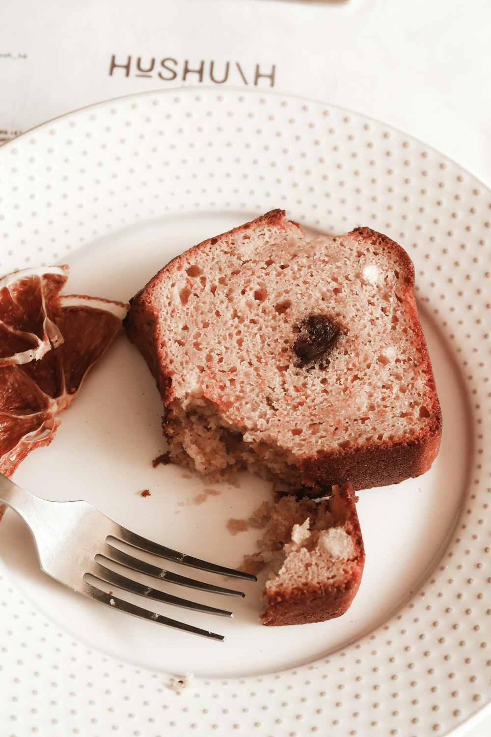 sliced of bread on white ceramic plate