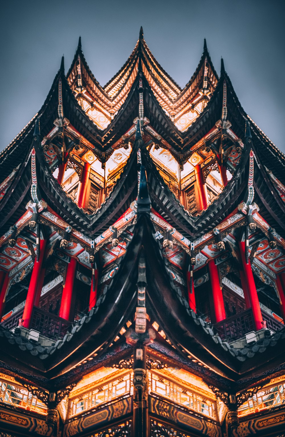 brown and green temple during daytime