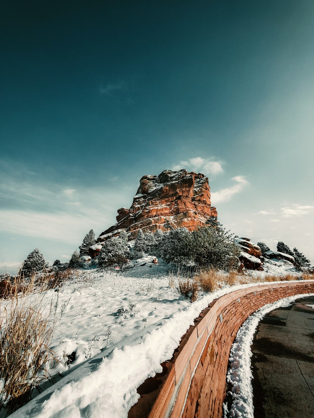  brown rock formation under blue sky during daytime