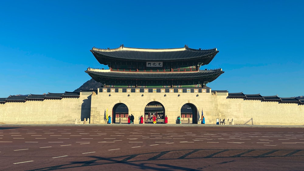 brown and black concrete building under blue sky during daytime