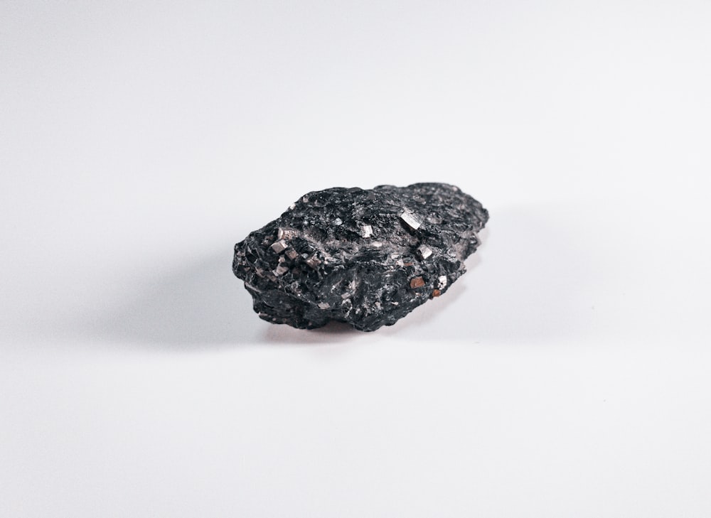 black and white stone fragment