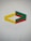 red white and green arrow sign