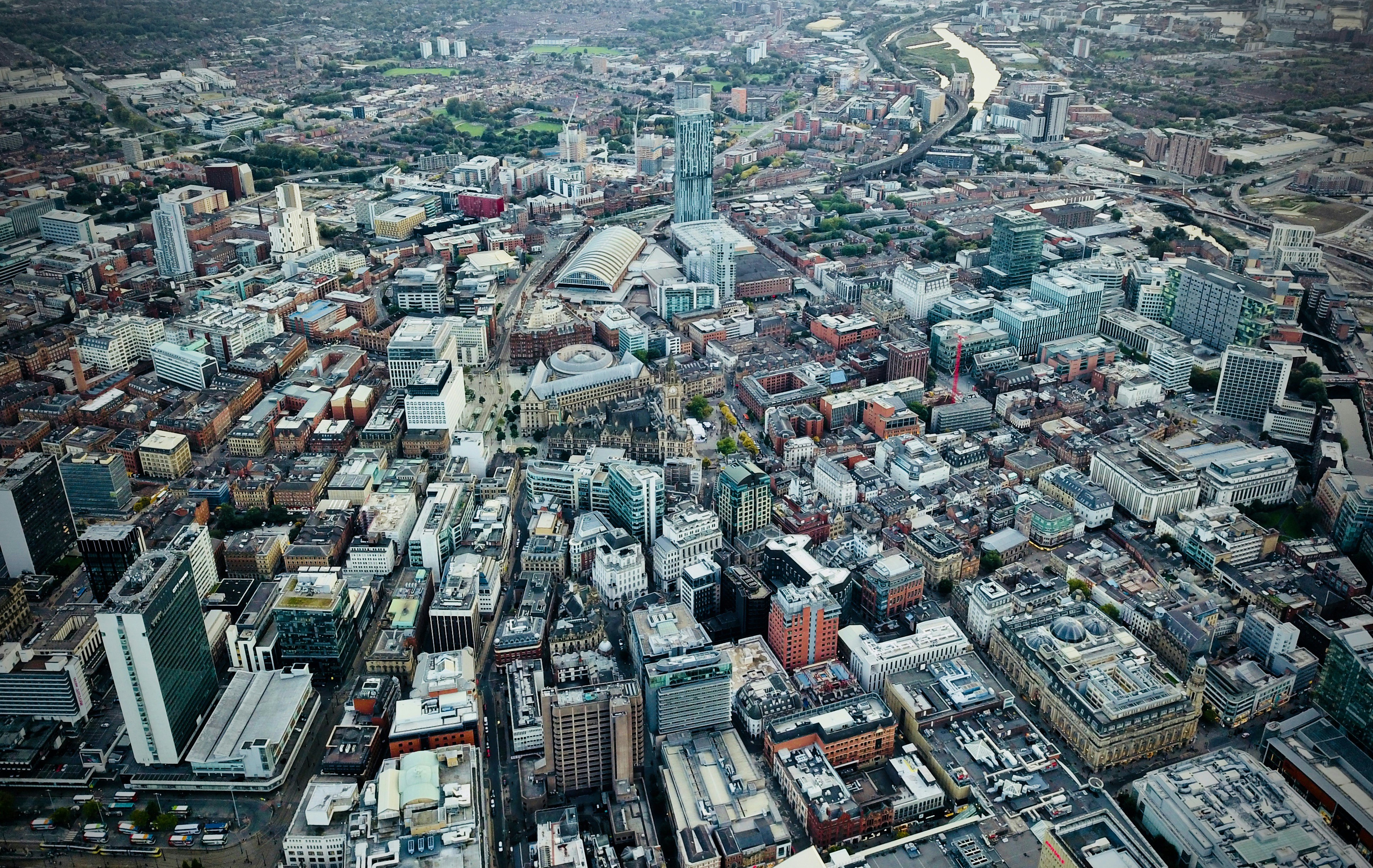 aerial view of city buildings during daytime