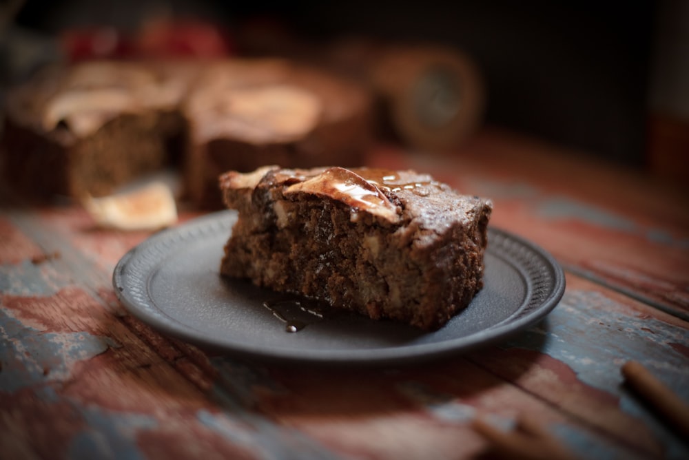 brown bread on white ceramic plate