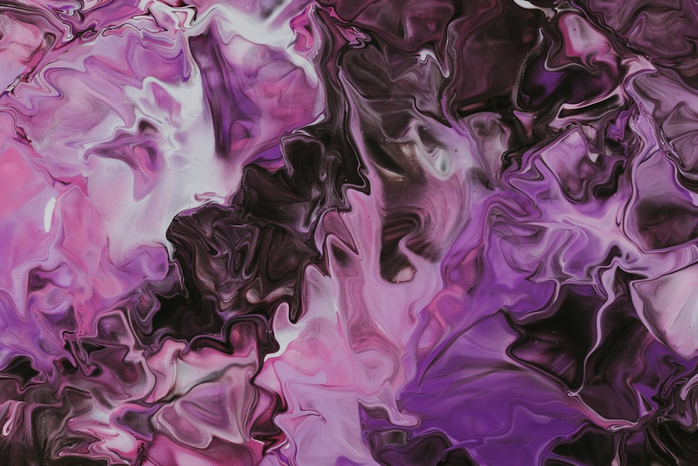 purple and white abstract painting