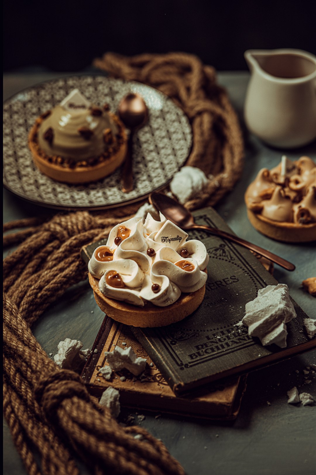 brown and white ceramic cup on brown wooden tray