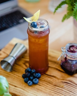 Blue Berry Iced Tea and Soju