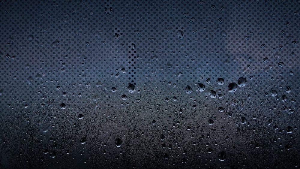 water droplets on clear glass