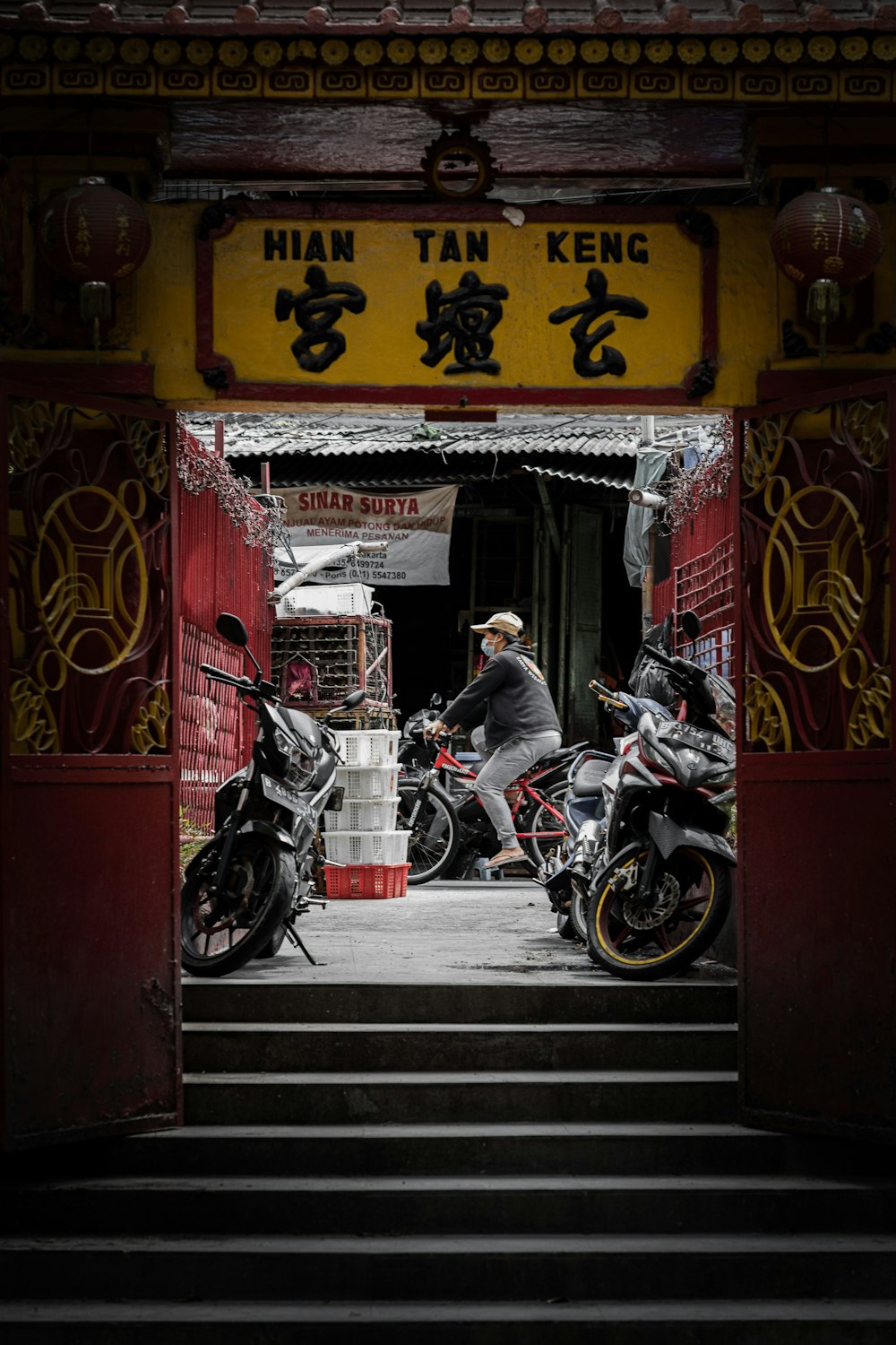 man in black jacket riding motorcycle