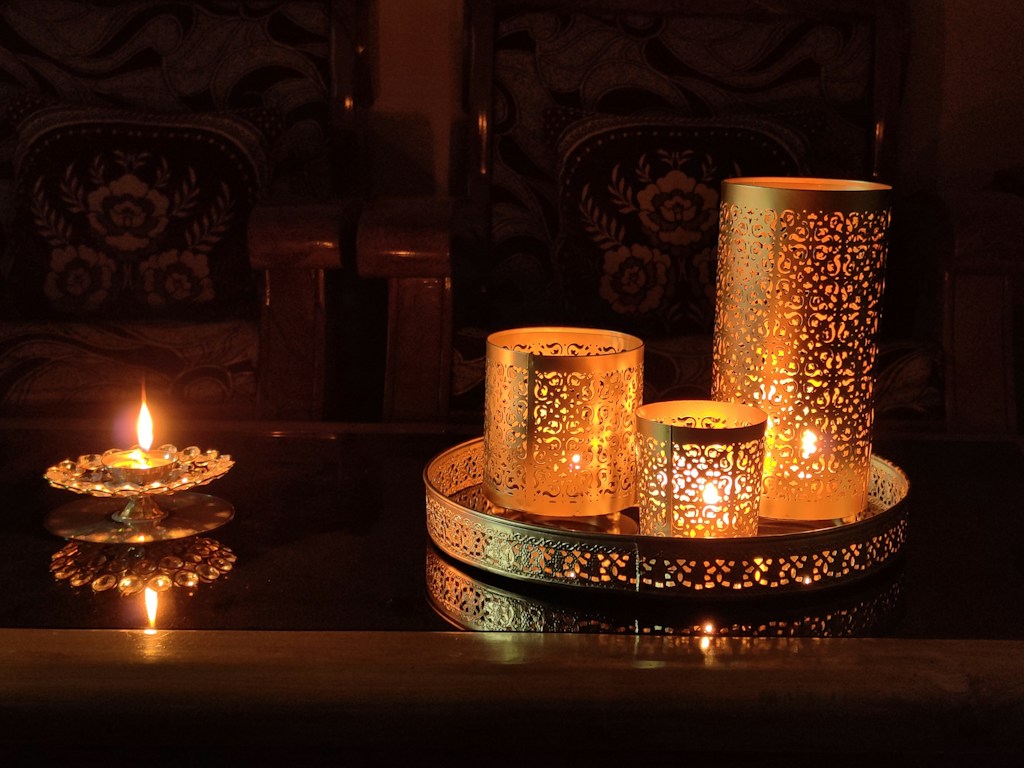 Elegant Metal Candle Holders